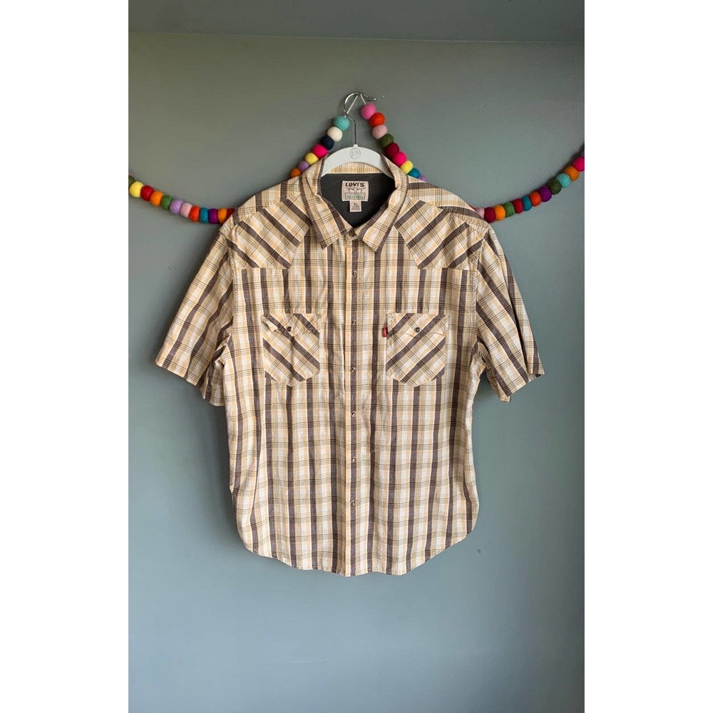 Vintage 90s Levis western pearl snap Shirt